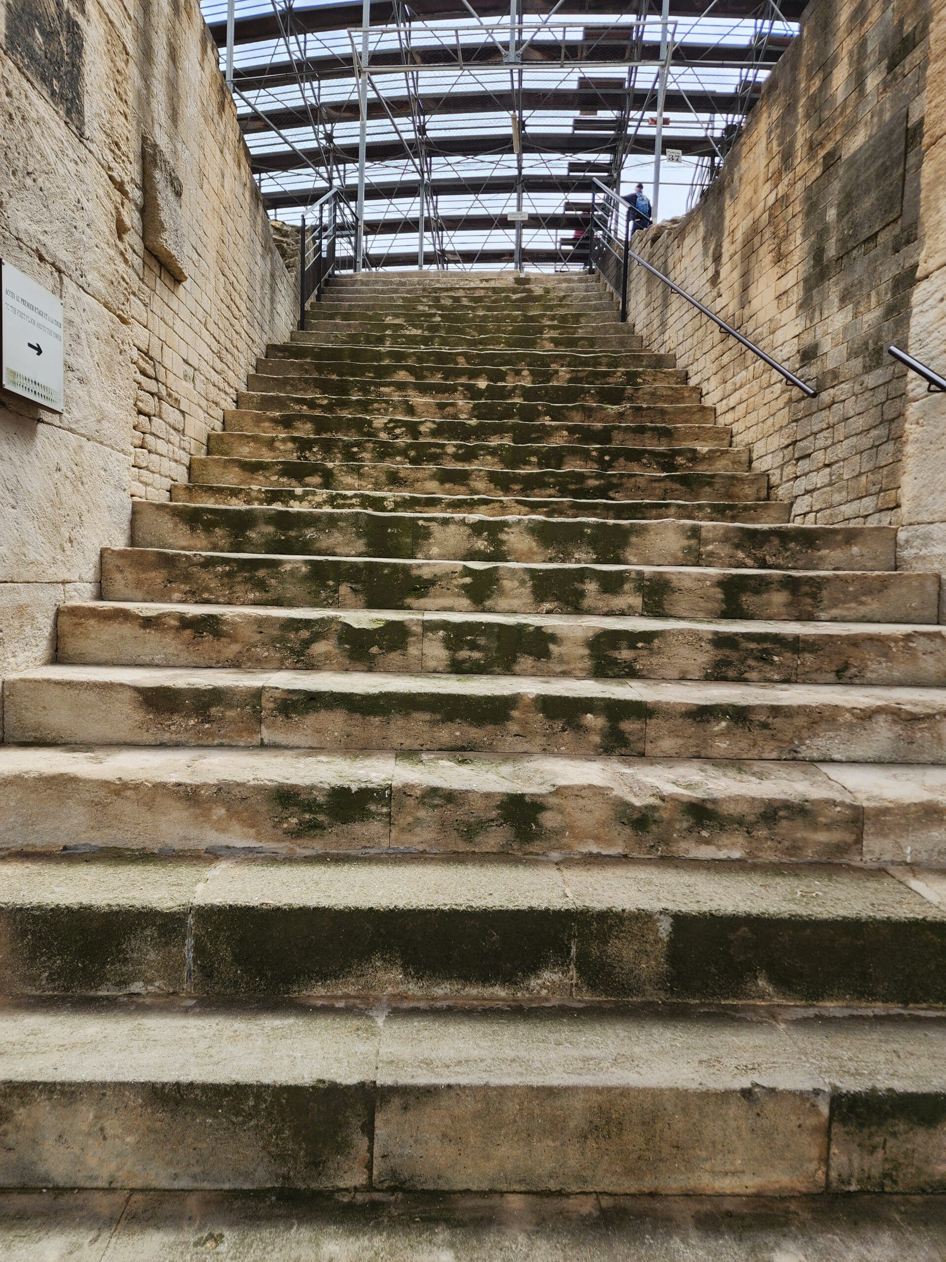 escaliers accès pour l'arène
