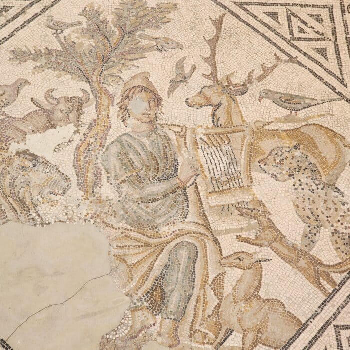 Mosaïque sur le thème de la chasse