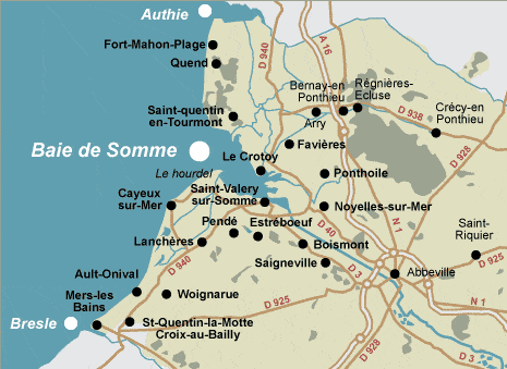 Carte de la Baie de Somme