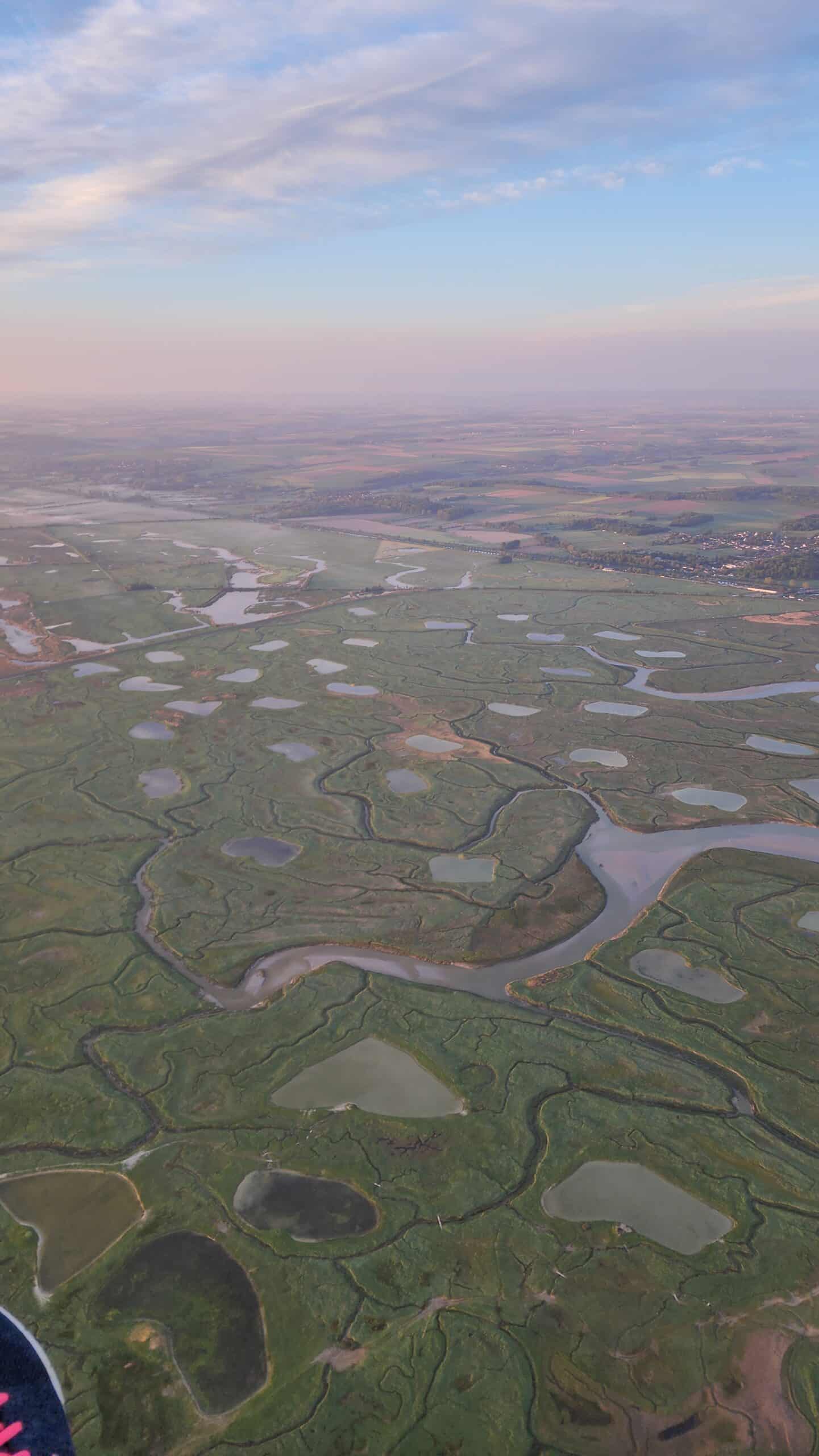baie de Somme vue du ciel