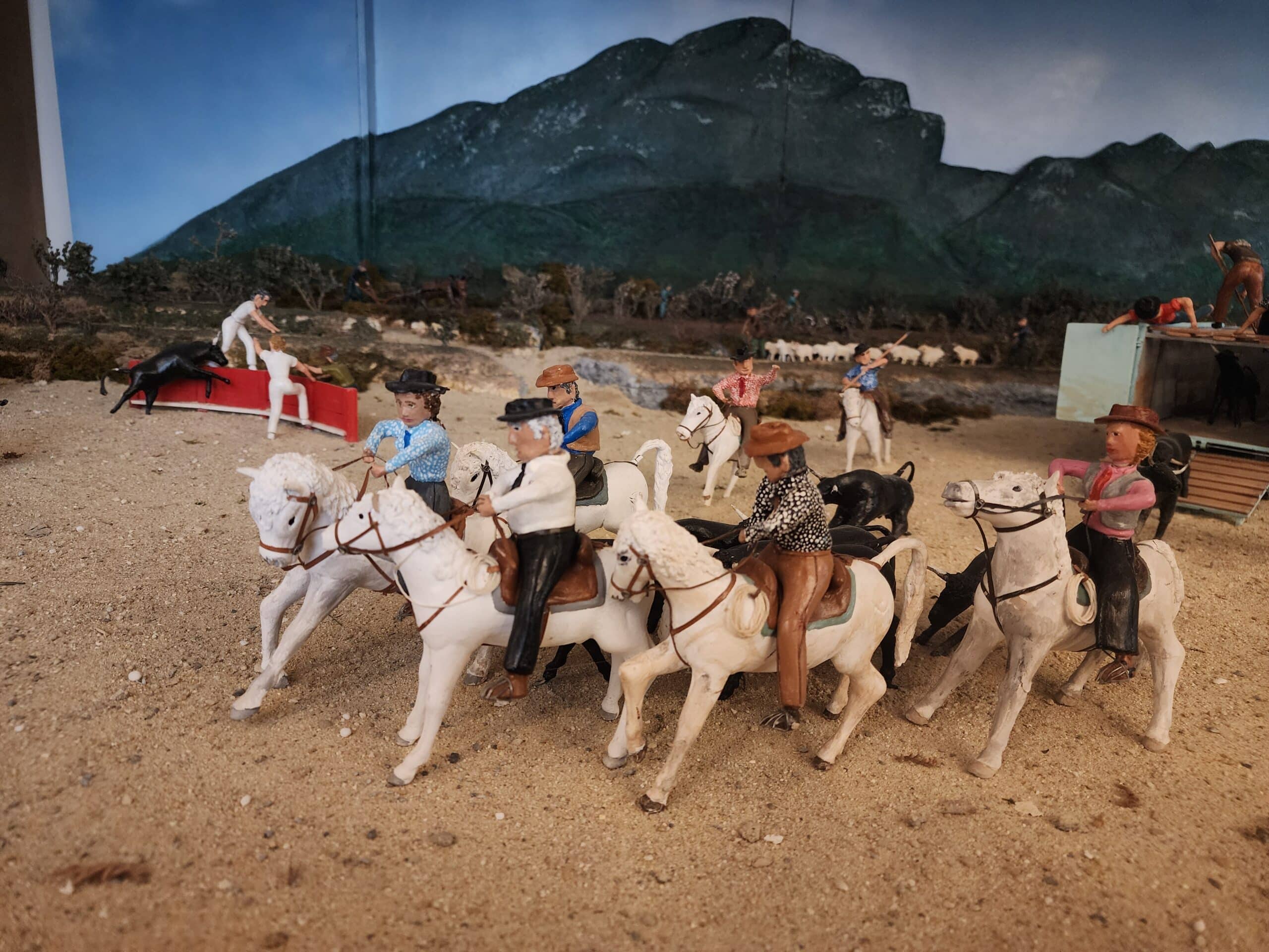 maquette avec des gardians
