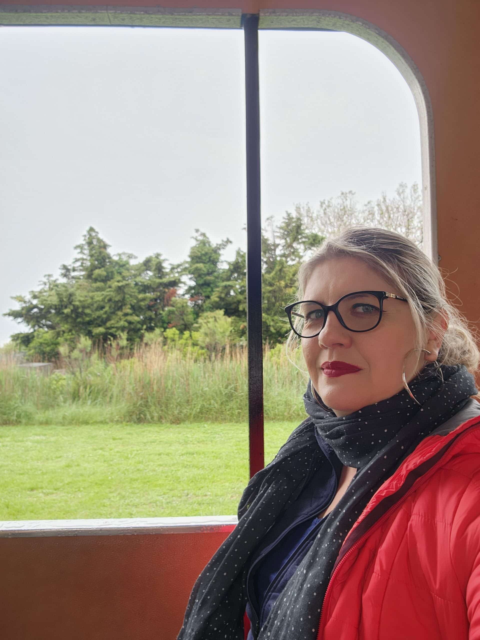 Florence dans le petit train de Méjanes