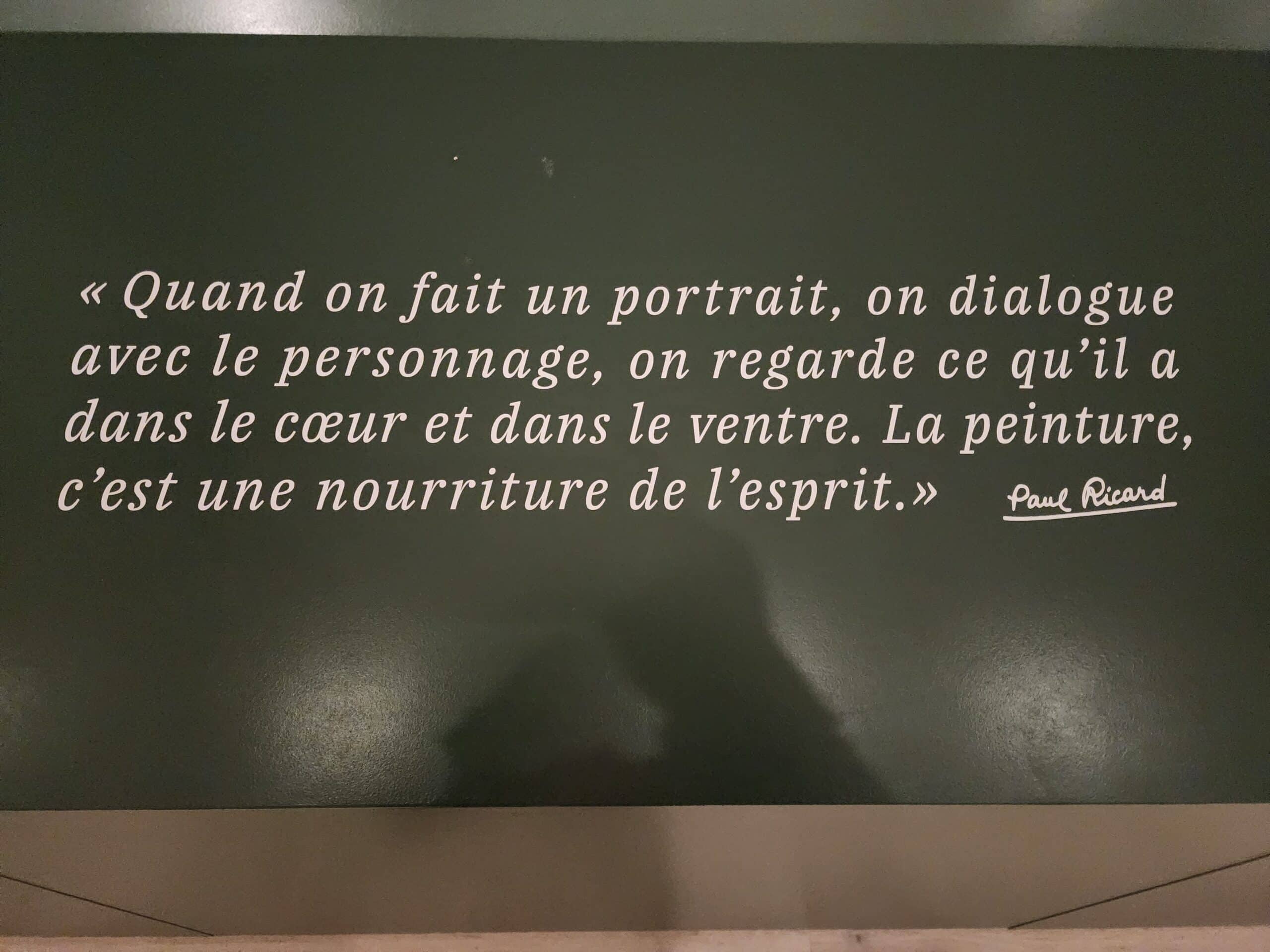 Citation de Paul Ricard sur les arts
