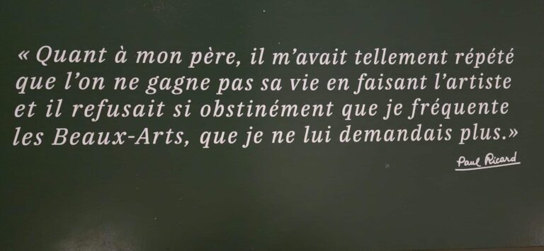 Désaccord du père de Paul Ricard
