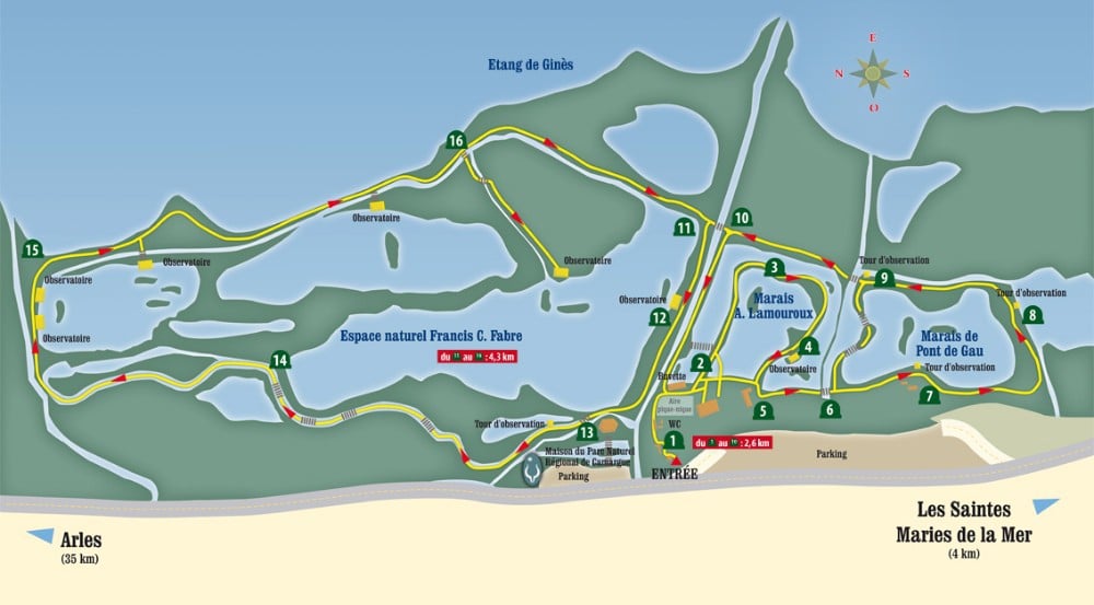 plan du parc ornithologique