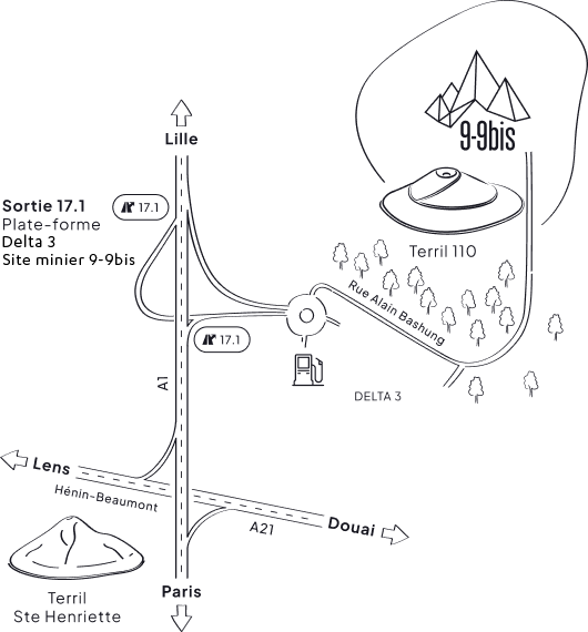 plan d'accès au 9/9 bis