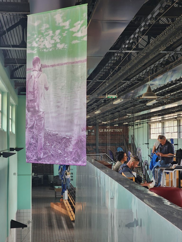 photographe sur un tissu