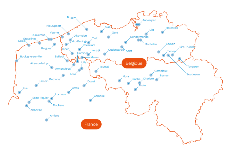 carte des beffrois